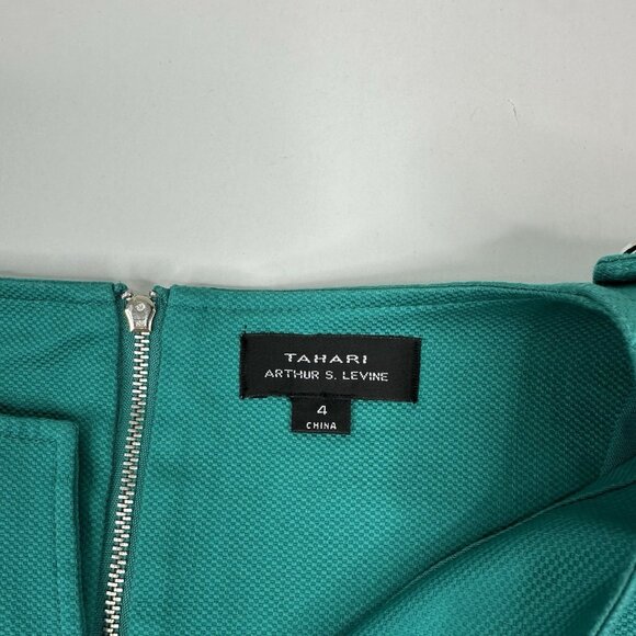 Tahari‎ Women's NWT Turquoise Linny Business Career Shift Dress 4/C34 - Picture 7 of 16
